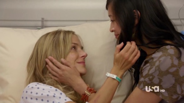 Julie Benz and Camille Chen Lesbian Kiss Video 2