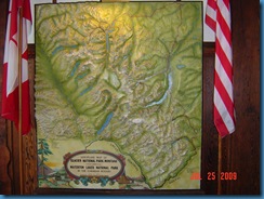Aeroplane Map of the Waterton Glacier NP