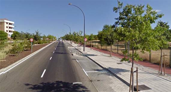 Carril bici de subida a Pozuelo desde Humera