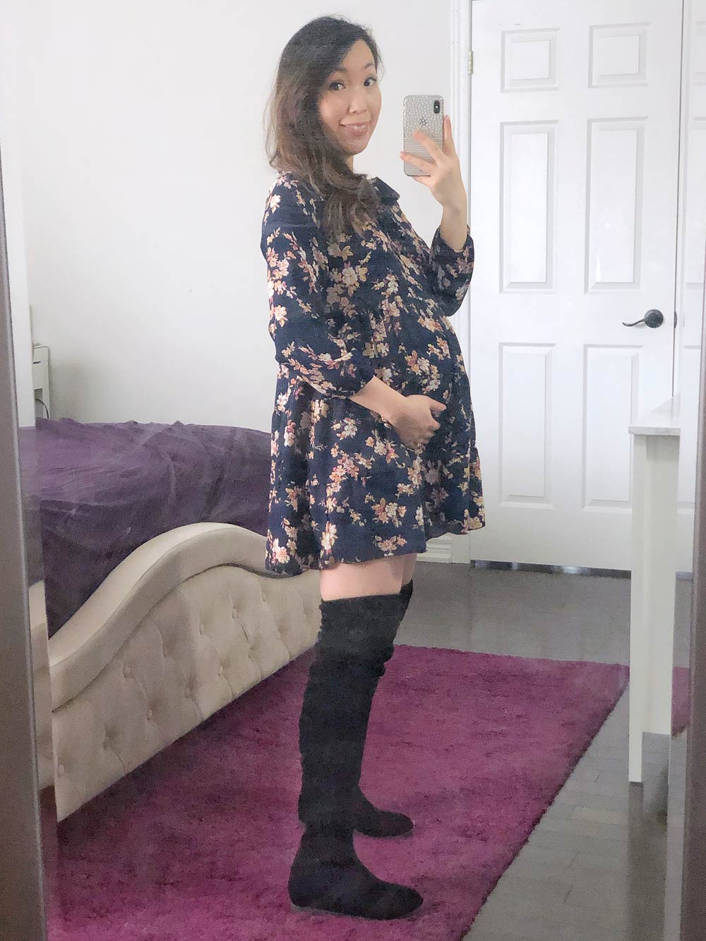 How to Look Stylish During Pregnancy - swing dress