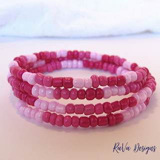 valentine's day handmade jewelry seed beads ombre ideas