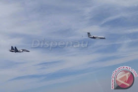 Pesawat Sukhoi TNI AU Kembali Usir Pesawat Asing di Kepulauan Natuna