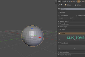 Cara menghapus UV Mapping di Blender 3D