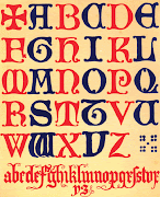 Alphabet design, 1844. The four examples that illustrate this article are .