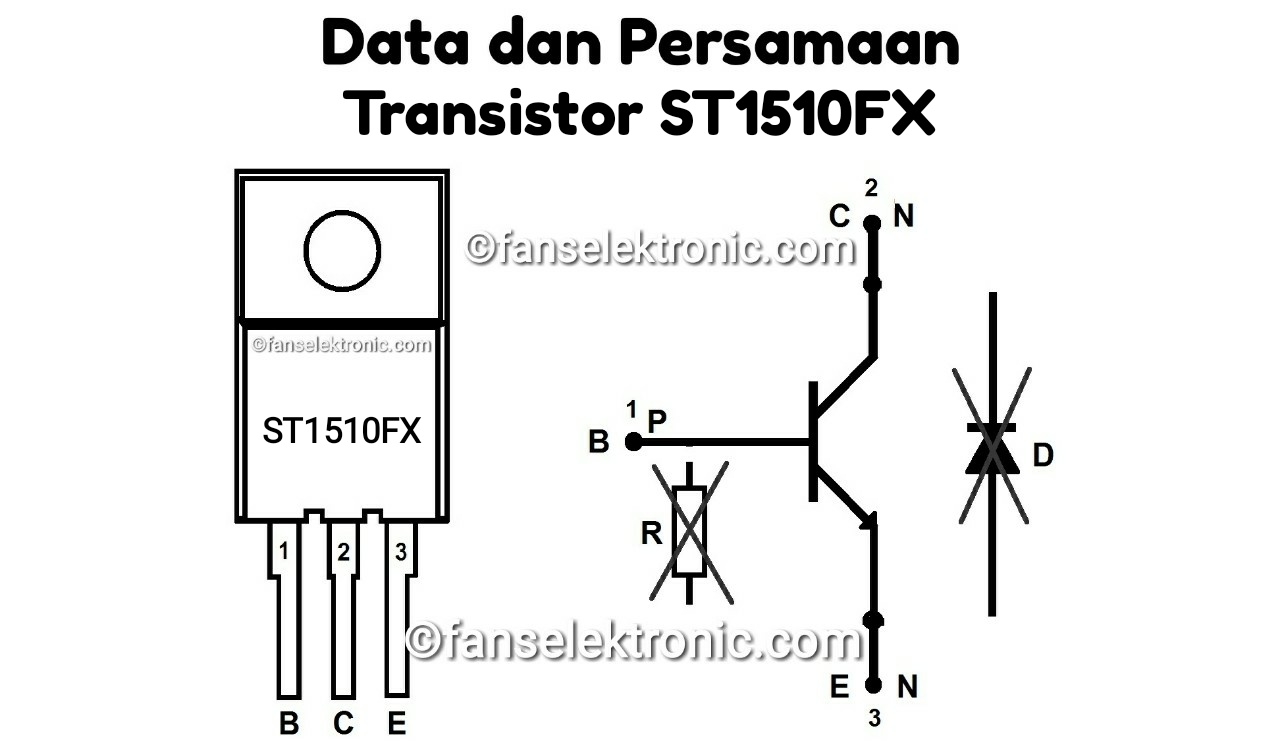 Persamaan Transistor ST1510FX