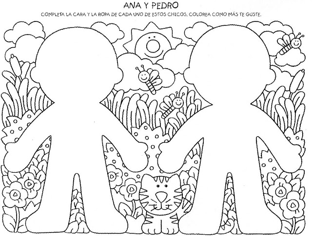 Completando desenhos. | Aprender e Brincar