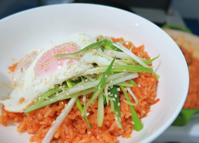 kimchi fried with sesame spring onion salad | salt sugar and i