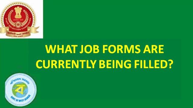 Find out more about what job forms are currently filled out WB Govt Jobs 2021