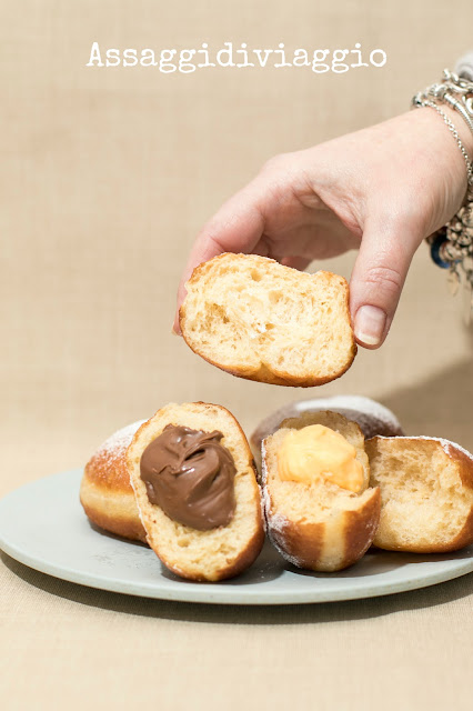 Krapfen di Massari e Crema spalmabile al cioccolato di Di Carlo