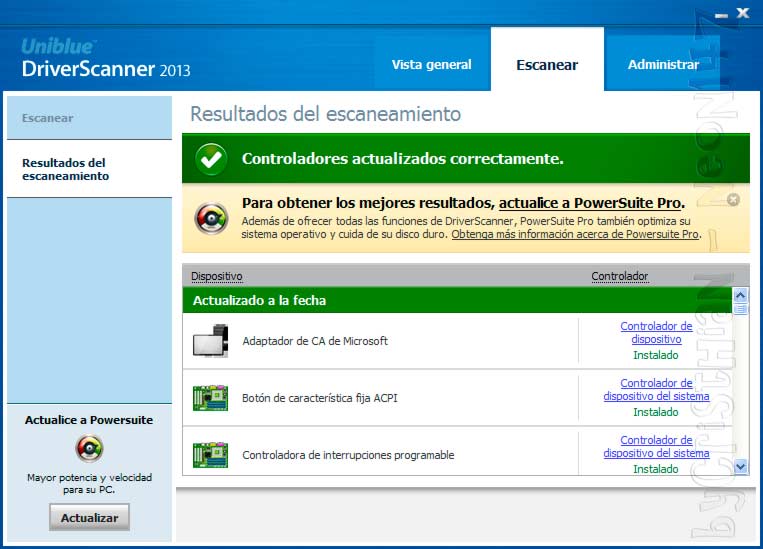 Descargar Uniblue DriverScanner 2013 .0.9.10 En Español ...