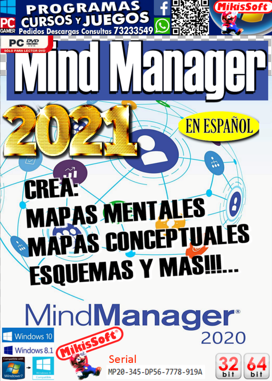 MIND MANAGER 2021 - VERSION 20 - CREA MAPAS MENTALES CONCEPTUALES, ESQUEMAS, DIAGRAMAS ...ETC