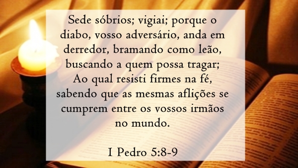 Bíblia Sagrada Online - 1 Pedro 5:8-9