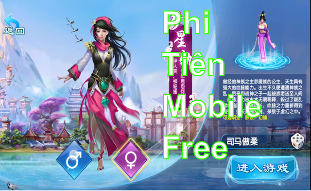 Phi Tiên Mobile Free Vip 8 + 12000 KNB - kenh123