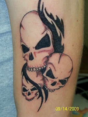 Amazing Scary Skull Tattoos