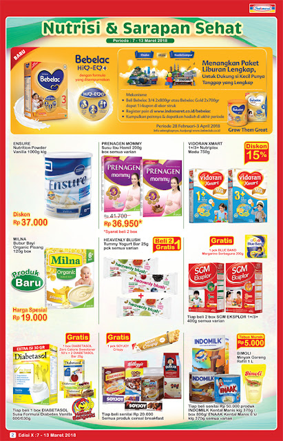 Katalog Promo INDOMARET Super Hemat Periode 07 - 13 Maret 2018