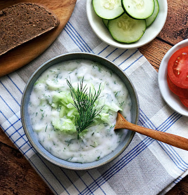 Midnight Snack Ideas - Cucumber Greek Yogurt Dip
