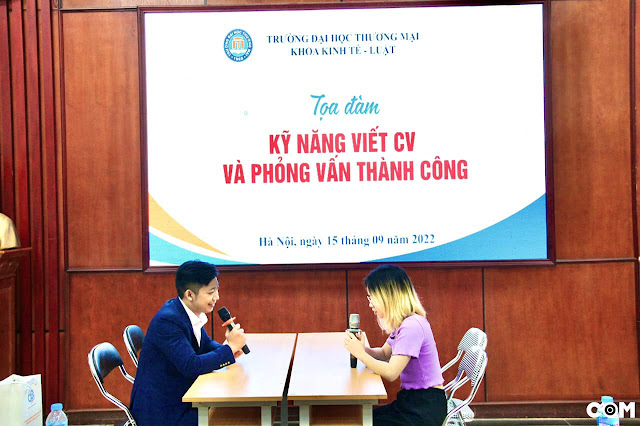 Diễn giả Nguyễn Quốc Chiến dạy viết CV và phỏng vấn tại Trường Đại học Thương Mại