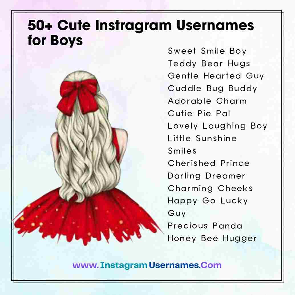 Cute Instagram Username For Boys