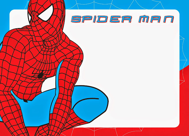 Para hacer Invitaaciones, Marco de Fotos o Tarjetas para Imprimir Gratis de Spiderman.