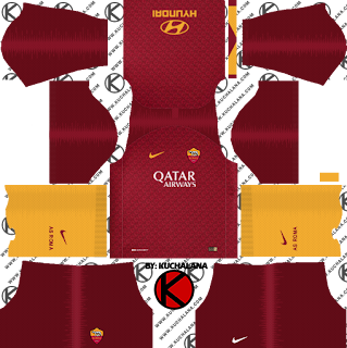  and the package includes complete with home kits Baru!!! AS Roma 2018/19 Kit - Dream League Soccer Kits