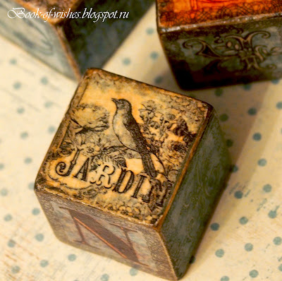 wooden vintage letter blocks