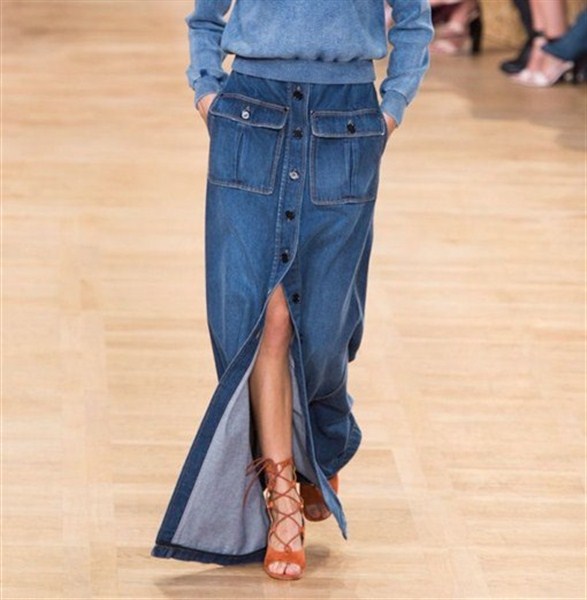 model rok jeans denim wanita desain casual simple dan elegan modern terbaru 2015/2016