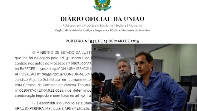 Sérgio Moro demite PRF de RO acusado extorsão contra empresários de Ji-Paraná