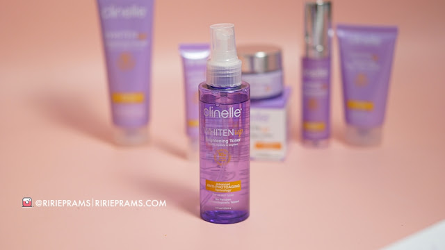 review skincare mencerahkan kulit Clinelle Whiten Up Brightening Series