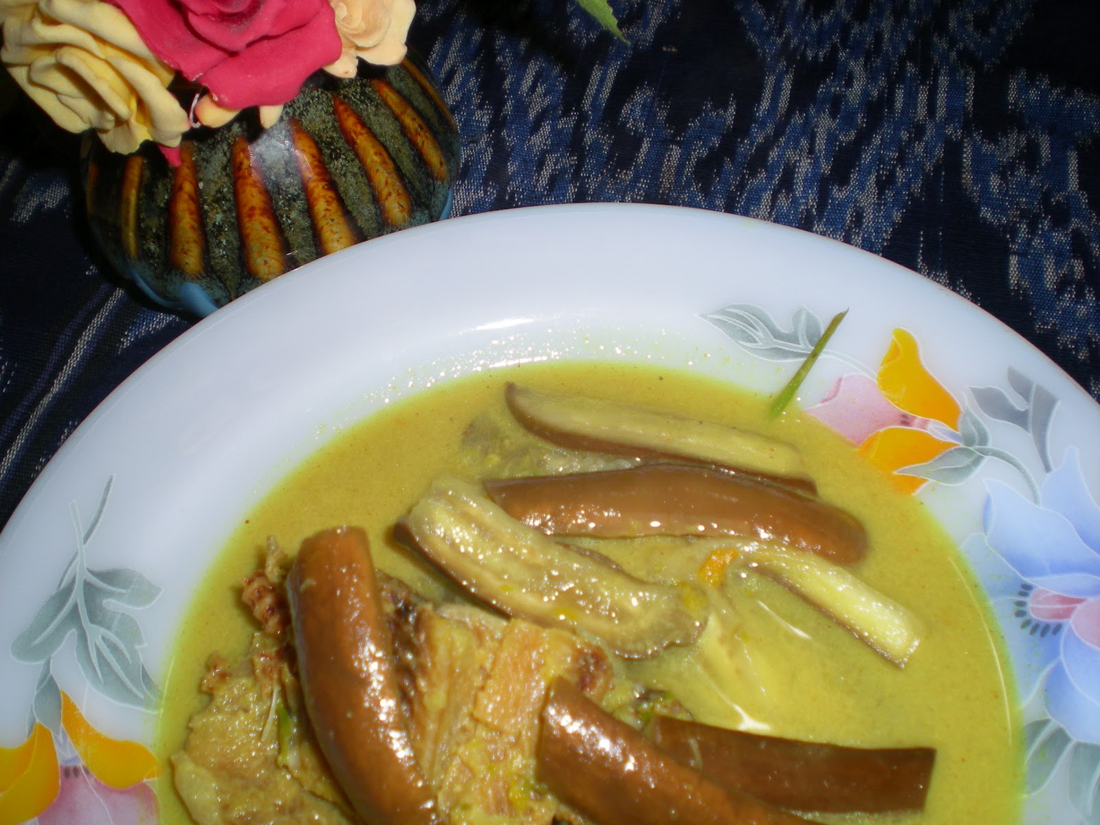 Resepi Gulai Ikan Masin Dengan Terung - Pewarna n