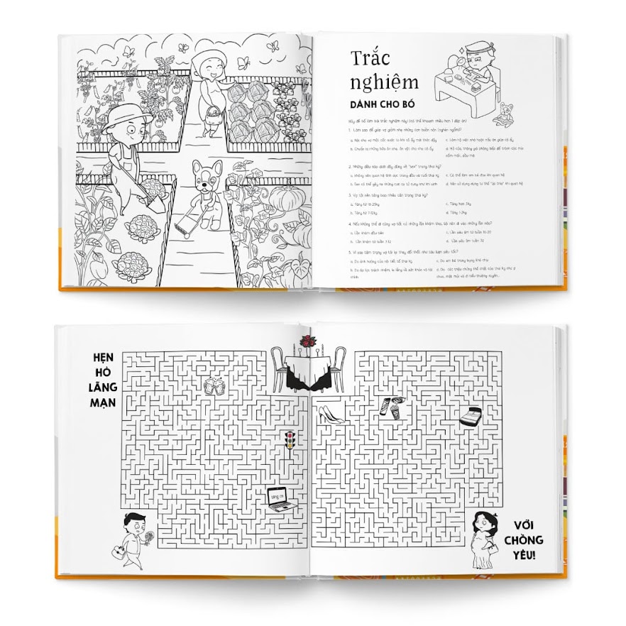 [A116] Cùng trải nghiệm hành trình mang thai qua các trang sách Activity Books