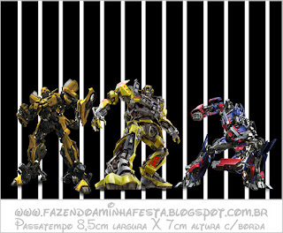 Transformers, Free Printable Candy Bar  Labels.