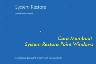 cara membuat system restore point windows 10
