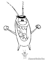 Mewarnai robot plankton