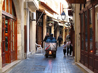 Rethymno narrow streets