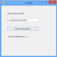 How to get root directory information of the specified path in ASP.NET