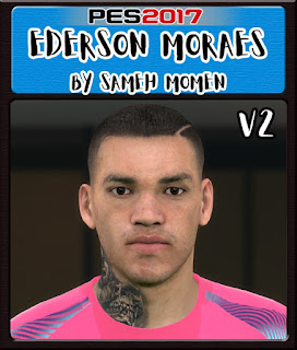 PES 2017 Faces Ederson Moraes by Sameh Momen