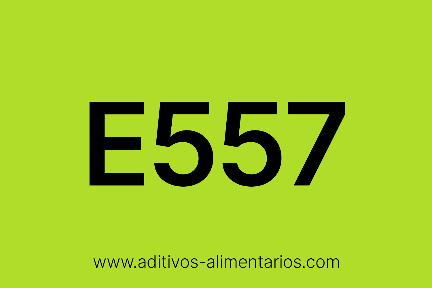 Aditivo Alimentario - E557 - Silicato Zíncico