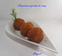 Arancini croquetas de arroz