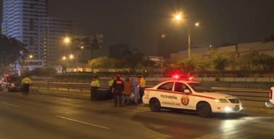 LINCE: Hombre murió atropellado al intentar cruzar la Vía Expresa  
