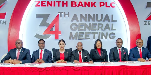 ZENITH BANK FETES SHAREHOLDERS WITH DIVIDEND PAYOUT OF N195.67 BILLION, PROMISES QUANTUM LEAP IN FUTURE DIVIDENDS. 