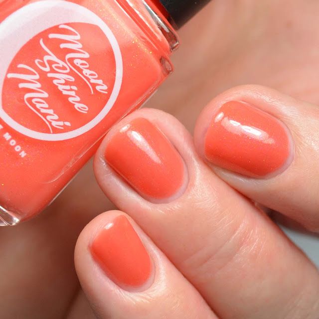 coral shimmer nail polish