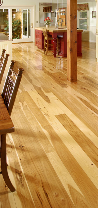 Wide Plank Hickory Flooring Natures toughest wood by 
