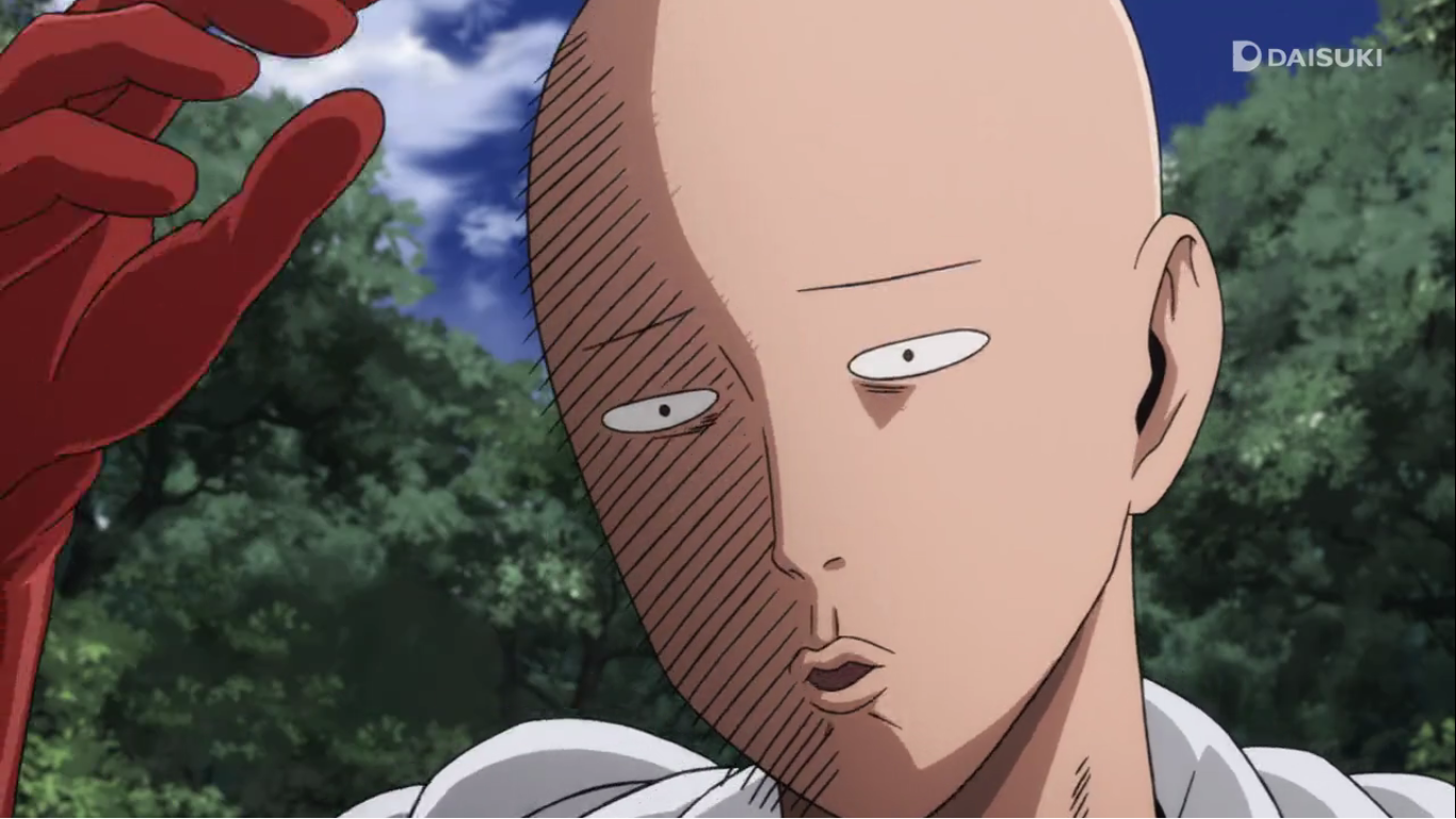 Rolling Eyes BloGz Gambar Wajah Konyol Saitama Anime One Punch Man