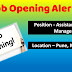Opening for Assistant Quality Manager for Pune Location 