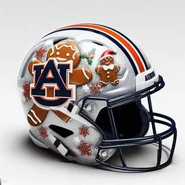 Auburn Tigers Christmas Helmets