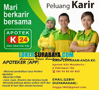 Karir Surabaya Terbaru di Apotek K24 Mojokerto Nopember 2019