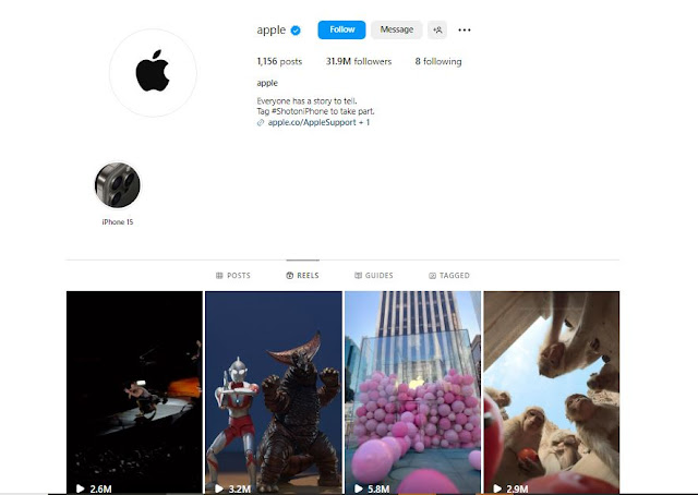 apple official instagram account picture