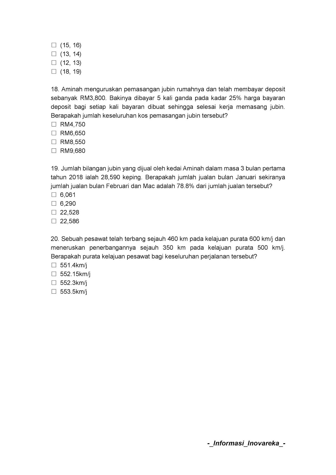 Contoh Soalan Penolong Jurutera JA29 (SUK Negeri Sembilan 