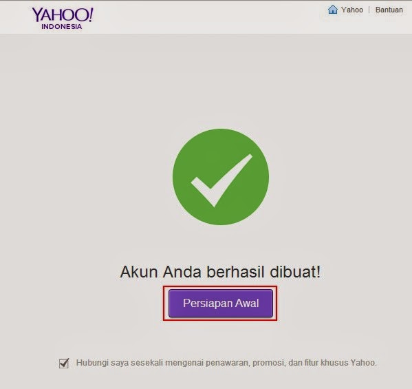 Yahoo! Mail Persiapan Awal