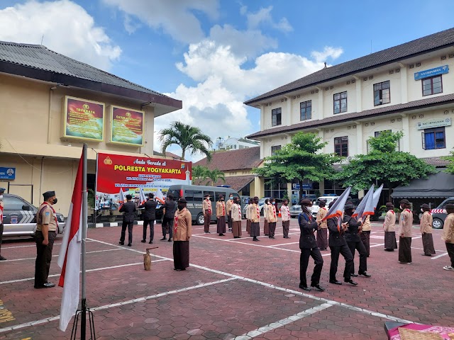 Pengukuhan Tamu Saka dan Penerimaan Anggota Saka Bhayangkara Kota Yogyakarta